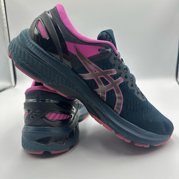 Asics Gel Kayano 27 Lite Show 1012B003 Blue Purple Women’s Running Sneakers | 8 - Picture 6 of 11